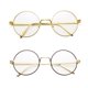thumbnail image 1 of Gafas Pro Acme Retro con montura redonda de metal, color azul, bloqueo de luz, 1 of 5