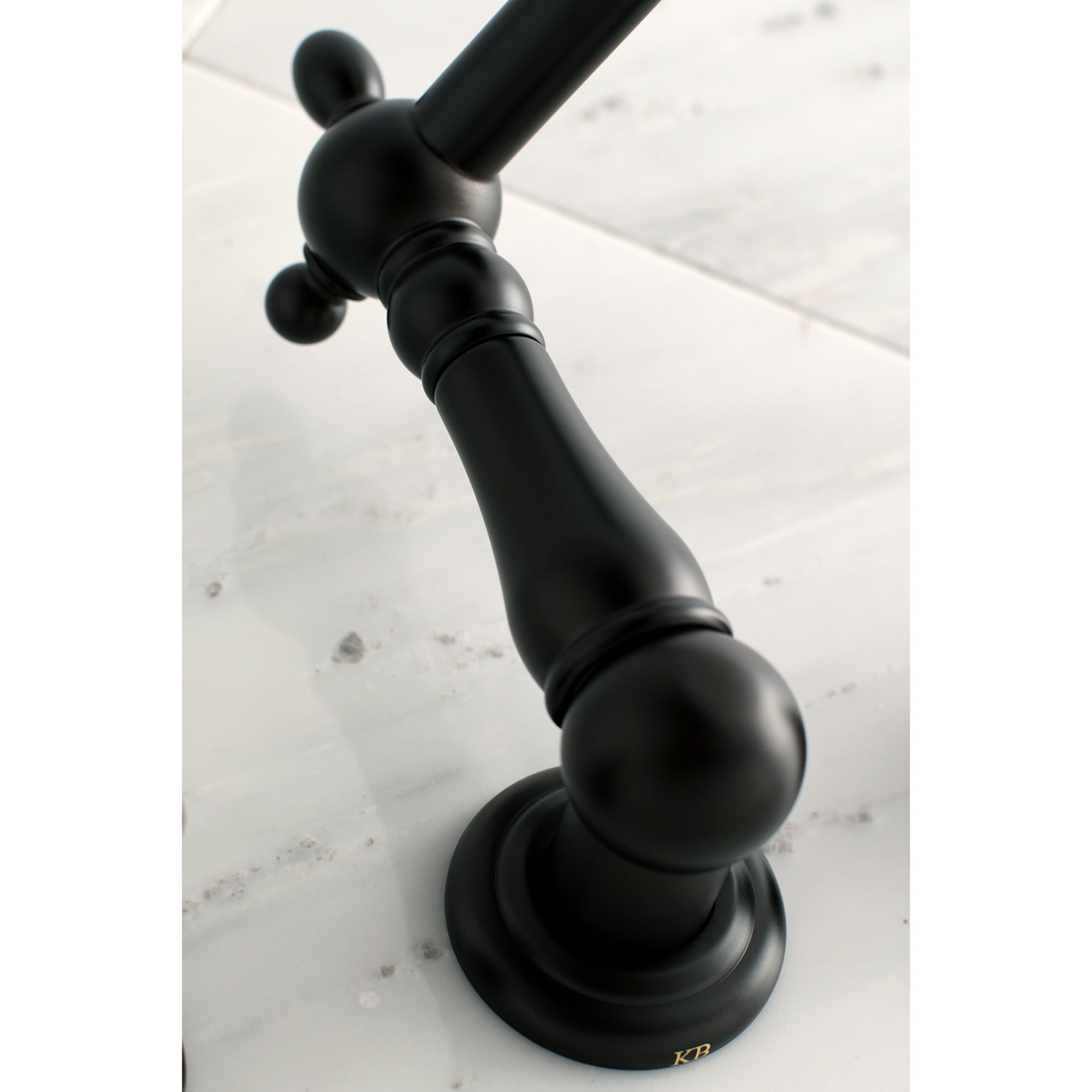 Kingston Brass KS1025PL Heritage Two-Handle Wall Mount Roman Tub Faucet, Oil Rubbed Bronze