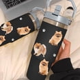 thumbnail image 2 of Pomeranian Gift for Dog Lover,30 oz Pomeranian Tumbler Stainless Steel Insulated with Handle (Pomeranian-Black, 30 oz), 2 of 6