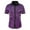 Purple, variant on WREESH Men's Slim Fitting Short Sleeve Shirt Casual Sports Style with Lapel Summer Glossy Graphic Print Top for Men Gold