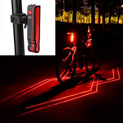 Bike Tail Light Rechargeable Bicycle Laser Rear Lamp Cycling Safety Warning Bike Tail Light Rechargeable Bicycle Laser Rear Lamp Cycling Safety Warning