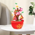 thumbnail image 4 of Adorno de Bonsái de Simulación , Almohada de Juguete Suave, Arreglos de Decoración para año Nuevo, Festival de Primavera, Interior de Vacaci Flor de melocotón S Baoblaze Macetas De Flores De Fieltro, 4 of 8