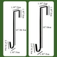 thumbnail image 5 of Shoreew Front Door Christmas Hook Wreath Hanger Strong Load-bearing Rustproof Ultra-Thin Design Easy Installation Halloween Decoration Holder, 5 of 7