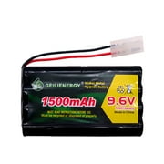 QBLPOWER 1pcs 9.6V 1500mAh NiMH Rechargeable Battery Pack for Toy RC Cars, Robots, Security Devices +1pcs USB