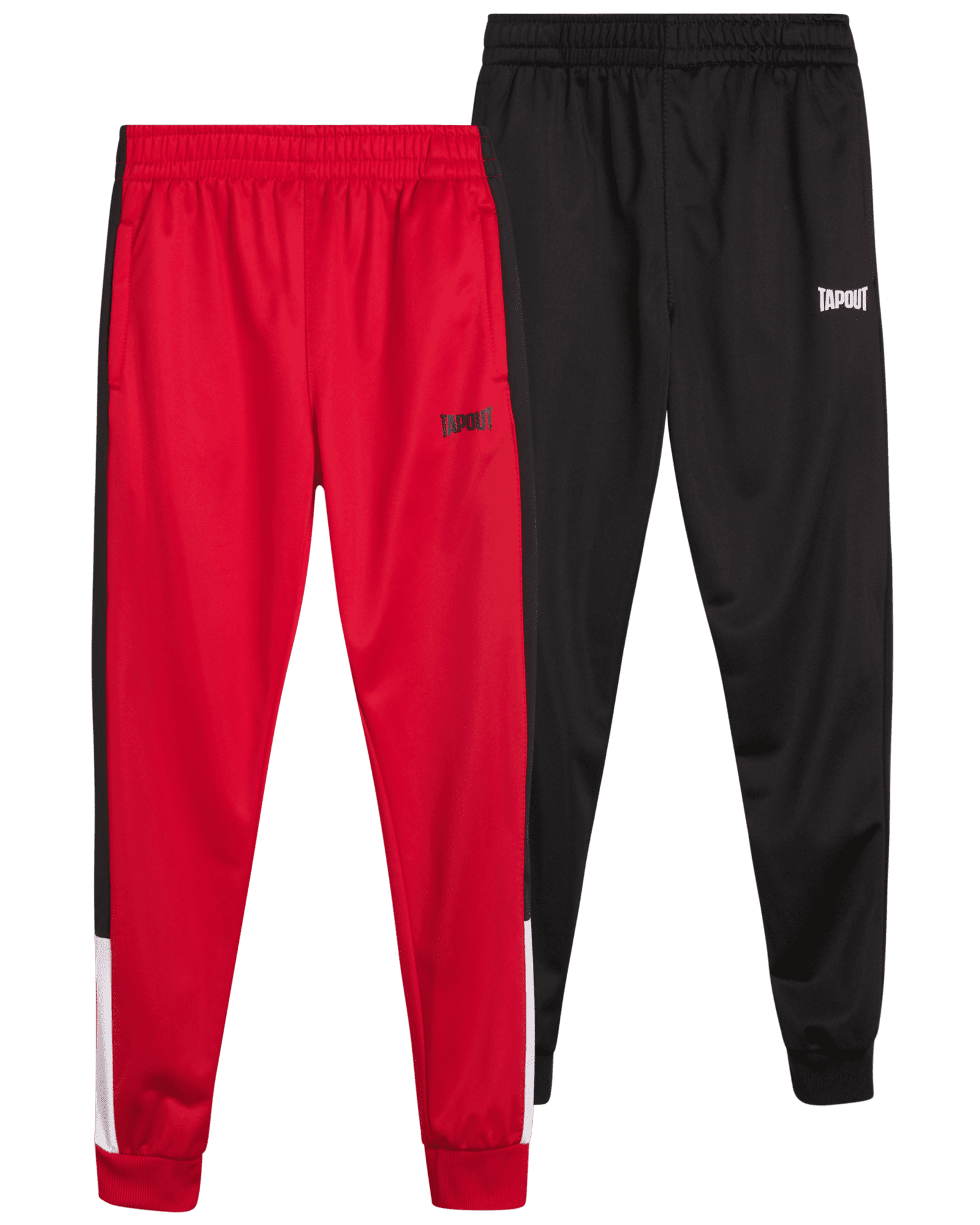 TAPOUT Boys’ Sweatpants 2 Pack Active Tricot Jogger Pants (Size 416
