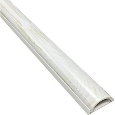 Electriduct  Cable Shield Cord Cover - White Wood - 59 in.