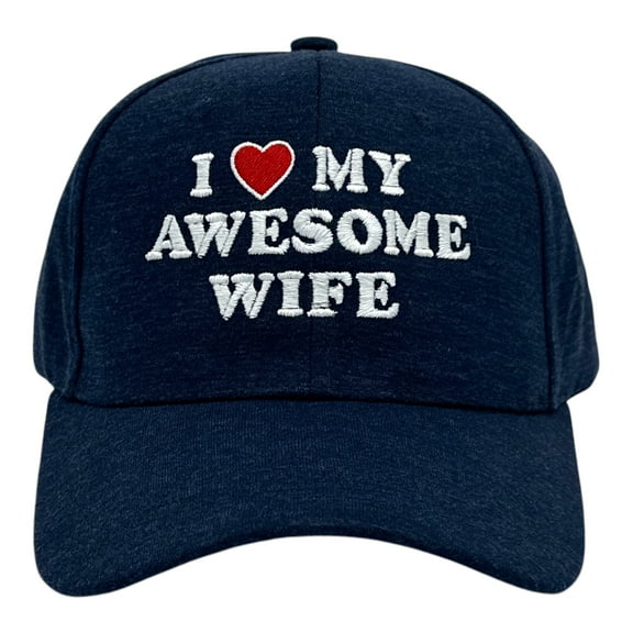 I Love My Awesome Wife Hat Funny Cute Married Valentines Day Cap