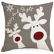 thumbnail image 3 of Funda de almohada de navidad con dibujos animados, cubierta de cojín con diseño de alce, copo de nieve, árbol de navidad, decoración de feliz navidad para el hogar, sofá, 2023, 3 of 4