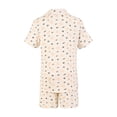 thumbnail image 2 of Pijama George Tipo Saco con Short Beige para Niña Talla 4, 2 Piezas, 2 of 4