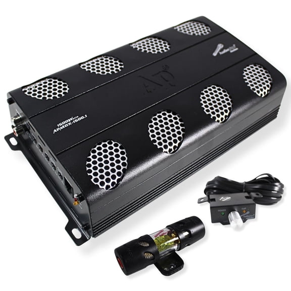 Audiopipe APMOX-1500.1 Mosfet & IC Technology 1500W 1 Ohm Mono Car Audio Amplifier
