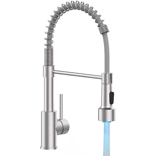 Kitchen Faucet Led Light, Kitchen Faucet with Pull Down Sprayer Sus304
