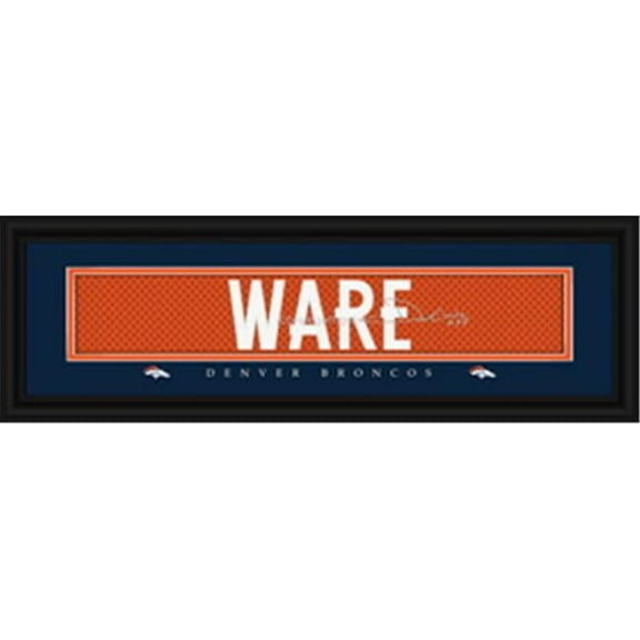 Denver Broncos DeMarcus Ware Print - Signature 8"x24"