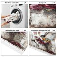 thumbnail image 2 of Washing Machine Cover 51.2x22in, Durable Polyester Dust Cover with Lace Trim and Side Pocket for Appliances Burgundy Roses, 2 of 6