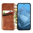 thumbnail image 3 of Mantto Designed for Google Pixel 9 / 9 Pro Case, Retro PU Leather Wallet Phone Case with Credit Card Holder Protective Shockproof Magnetic Kickstand Flip Cover for Google Pixel 9 / 9 Pro, Brown, 3 of 6