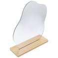 thumbnail image 3 of 1 Set of Aesthetic Mirror Decorative Table Makeup Mirror Desk Irregular Mirror with Stand, 3 of 9