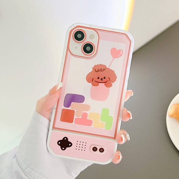 Phone Case For iPhone 14 Pro Max 11 13 12 Xs X Xr 7 8 Plus Se 2022 2020 Cover Colorful Cartoon Flower Wit Invisible Stand Holder xuanjing unisex