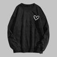 thumbnail image 2 of Vedolay Women T Shirts Fashion Hoodies for Women Casual Long Sleeve Sweatshirts Crew Neck Relaxed Fit Tops,Black S, 2 of 3
