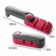 thumbnail image 4 of Compact Steel Blade Knife Sharpener - Compact Kitchen Knife Sharpener - Gray and Red, 4 of 5
