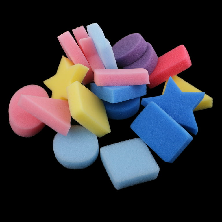 Colorfin Sofft™ Assorted Shapes Art Sponges, 4ct.