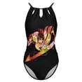 thumbnail image 4 of Fairy Tail Women's One-piece Swimsuit Bathing Suits High Neck Tummy Control Swimwear Swim Suit XL, 4 of 7