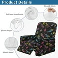 thumbnail image 5 of Xixirimido Colorful Dinosaur Bones Recliner Chair Cover, 4-Pieces Stretch Recliner Covers for Recliner Chair Soft Reclining Chair Slipcover Furniture Protector for Pets Kids, 5 of 8