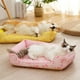 thumbnail image 4 of Alfombra refrescante SL para perros, almohadilla de hielo para dormir, esteras redondas para perros, gatos, caseta para mascotas, cama transpirable de seda fría para perros, novedad de 2022, 4 of 5