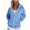 Sky Blue, variant on Viikei Zip Up Hoodies for Women Sweatshirt for Women Fashion Women's Zipper V-Neck Pullover Tops Long Sleeve Hooded Blouse Sweatshirt
