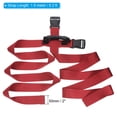 thumbnail image 2 of Carrying Strap with Handle, Cross Style Adjustable Nylon Belt for Moving Boxes Grocery Luggage, Red, 2 of 5