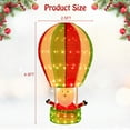 thumbnail image 3 of Costway 4.5 FT Christmas Santa Claus with Hot Air Balloon Pop-up Pre-Lit Xmas Decoration, 3 of 10
