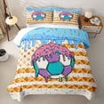 thumbnail image 2 of Homewish Soccer Ice Cream Drip Quilt King,Waffle Us Flag King Coverlet Set,3-Piece, 2 of 7