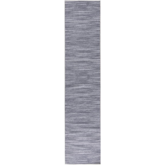 Nourison Nourison Washables 2'2" x 8' Grey Modern Indoor Non-Slip Flatweave Rug