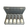 thumbnail image 5 of PBPBOX 6Pcs Clear Plastic Coin Storage Case Tube Holder Snap Closure, 5 of 8