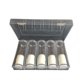 thumbnail image 3 of EeaseMX Cajas redondas transparentes de plástico para almacenamiento de monedas, soporte de tubo protector con caja de almacenamiento (5 tubos + 1 caja de almacenamiento), 6 uds., 3 of 7