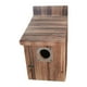 thumbnail image 1 of Casa para Pájaros de Madera Nido Colgante Exterior con Protección Metálica Refugio Hermético Fácil Limpieza Adecuado para Valla Patio Jardín, 1 of 9