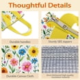 thumbnail image 4 of Pioneer Flower Floral Print Pattern Insulated Lunch Bag for Women & Adults,Large Portable Soft Cooler Lunch Bag,Thermal Food Storage Tote with Pearl Cotton,8.66L,8.75x5.75x9.5 Inch, 4 of 6