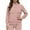 F01-Light Pink, variant on FYDUU Scrub Jackets For Woman Zip Front Stand Collar Nurse Jacket Solid Color Long Sleeve Scrub Coats With Pockets Workwear Casual Down Jackets