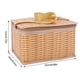 thumbnail image 2 of Cesta de mimbre portátil HBASD con tapa para guardar vajilla y alimentos, 2 of 8