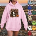 thumbnail image 2 of Towmus Halloween Hoodies for Women Novel Cartoon Sweatshirt Casual Long Sleeve Pullover Tops with Pockets, 2 of 6