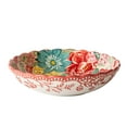 thumbnail image 2 of (2 pack) The Pioneer Woman Fancy Flourish Round Stoneware Pasta Bowl, Pink, 2 of 7