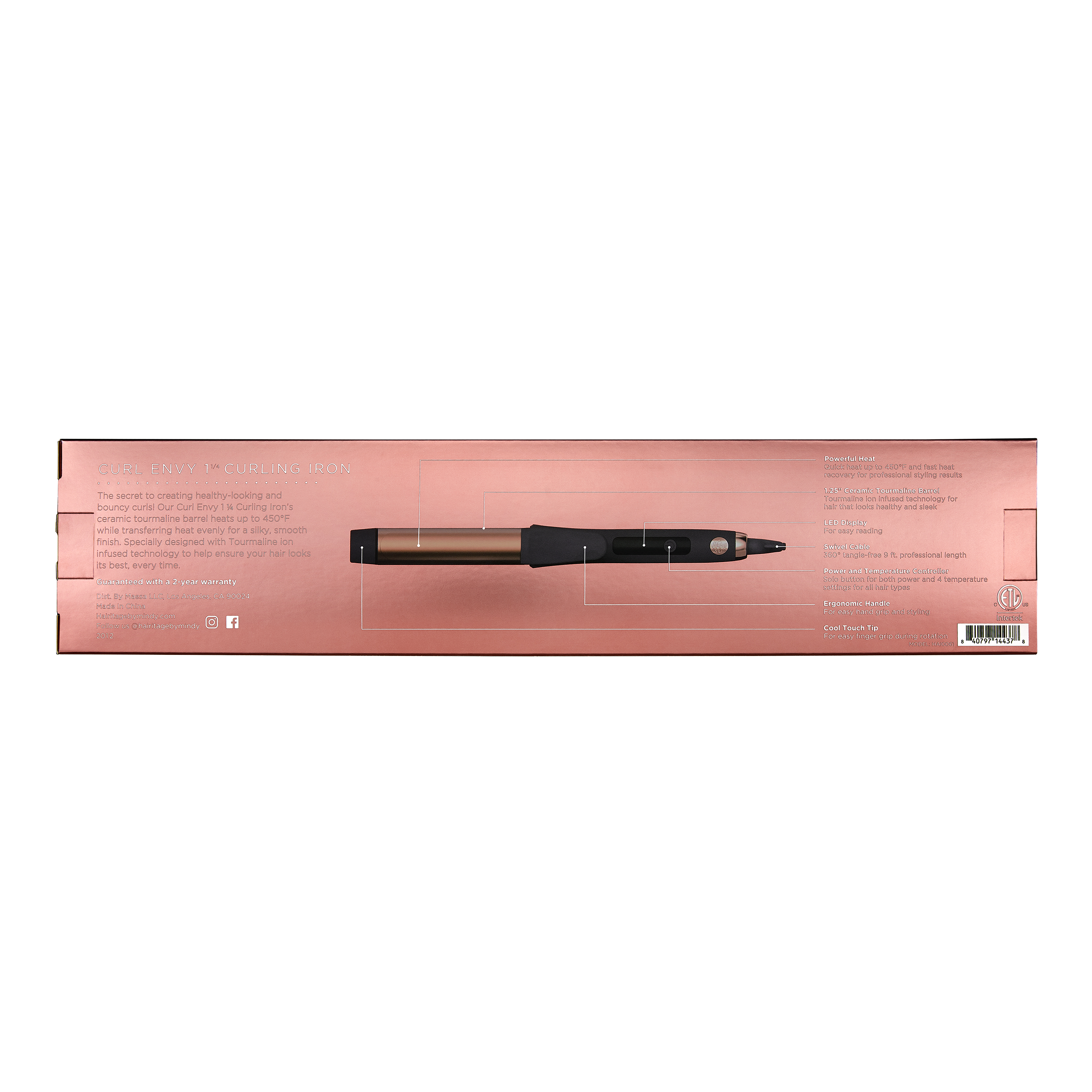 Hairitage Curl Envy 1.25" Curling Iron photo 6