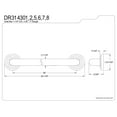 thumbnail image 2 of Kingston Brass DR314308 Restoration 30" Grab Bar, 1-1/4" Diameter, Brushed Nickel, 2 of 2