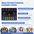 thumbnail image 3 of Podcast Condenser Microphone Equipment Bundle with V8S Live Sound Card  And Voice Changer, Recording Studio Package for Live Streaming,Singing,Gaming,YouTube,TikTok, 3 of 12