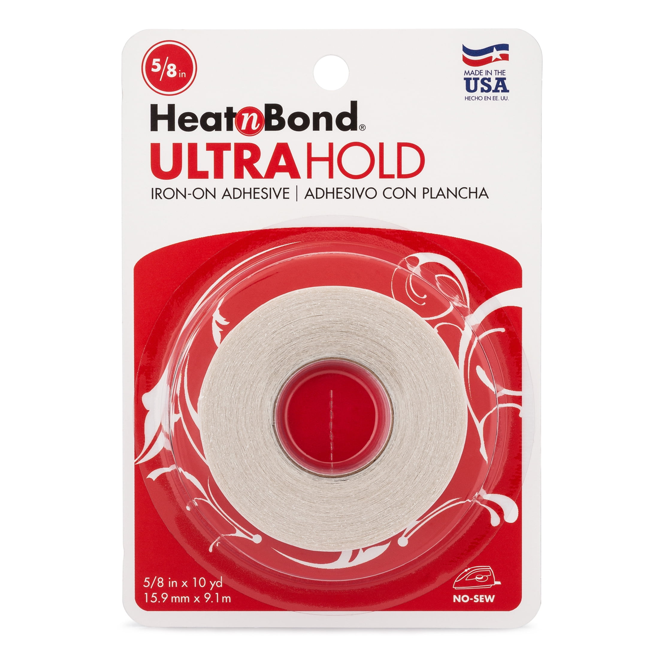 HeatnBond Ultrahold Iron-on Adhesive Tape, 5/8 inch x 10 Yards, White