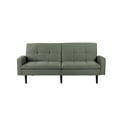 thumbnail image 3 of Sealy Kennedy Pillowtop Sofa Convertible in Green with Solid Wood Legs in Espresso, 3 of 20