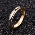 thumbnail image 4 of 4mm Gold and Silver Two-tone Tungsten Steel Ring for Men and Women, 4 of 4