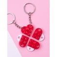 thumbnail image 2 of Porte-Clés Cœur en Briques Parfait Cadeau de la Saint-Valentin, 2 of 5
