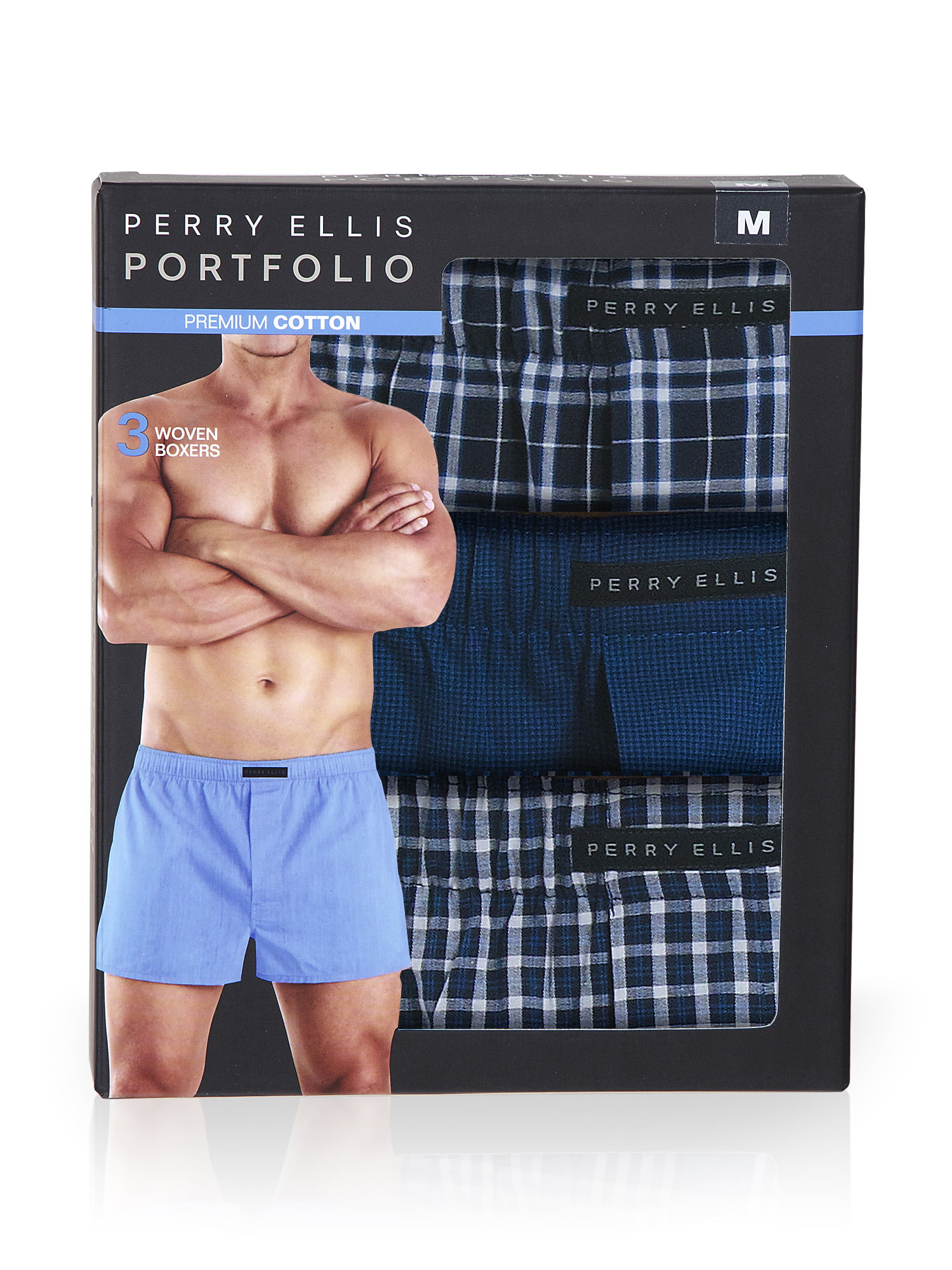 Perry Ellis Portfolio Underwear Mens Trim Boxer Signature Select Sz S M L XL NWT 