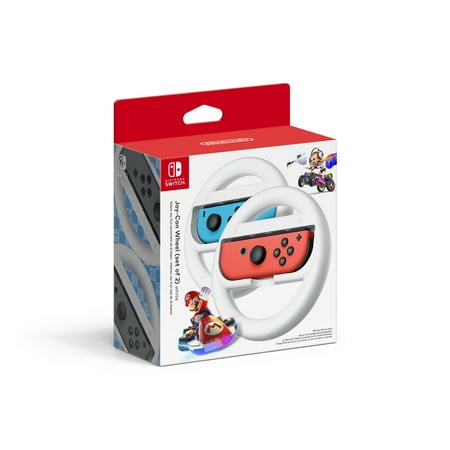 Nintendo Switch Joy-Con Wheel, 2-Pack, White