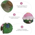 thumbnail image 3 of BRIGHTFUFU 1Ud Pet House Decor Floral En Resina Para Mascotas Pequeñas Y Acuarios, 3 of 6