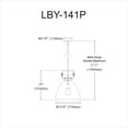 thumbnail image 5 of Dainolite - Liberty - 1 Light Pendant In Contemporary Style-16.75 Inches Tall, 5 of 7